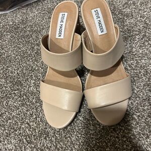 Steve Madden Women's Tan Wedge Sandals